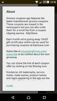 Grocery Coupons android App screenshot 1